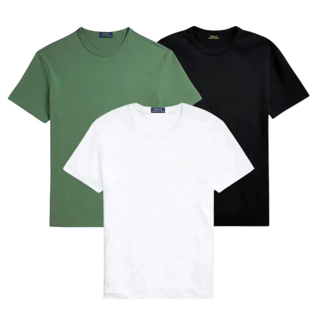 3 PACK – T-SHIRTS EN COTON COUPE SLIM HOMMES