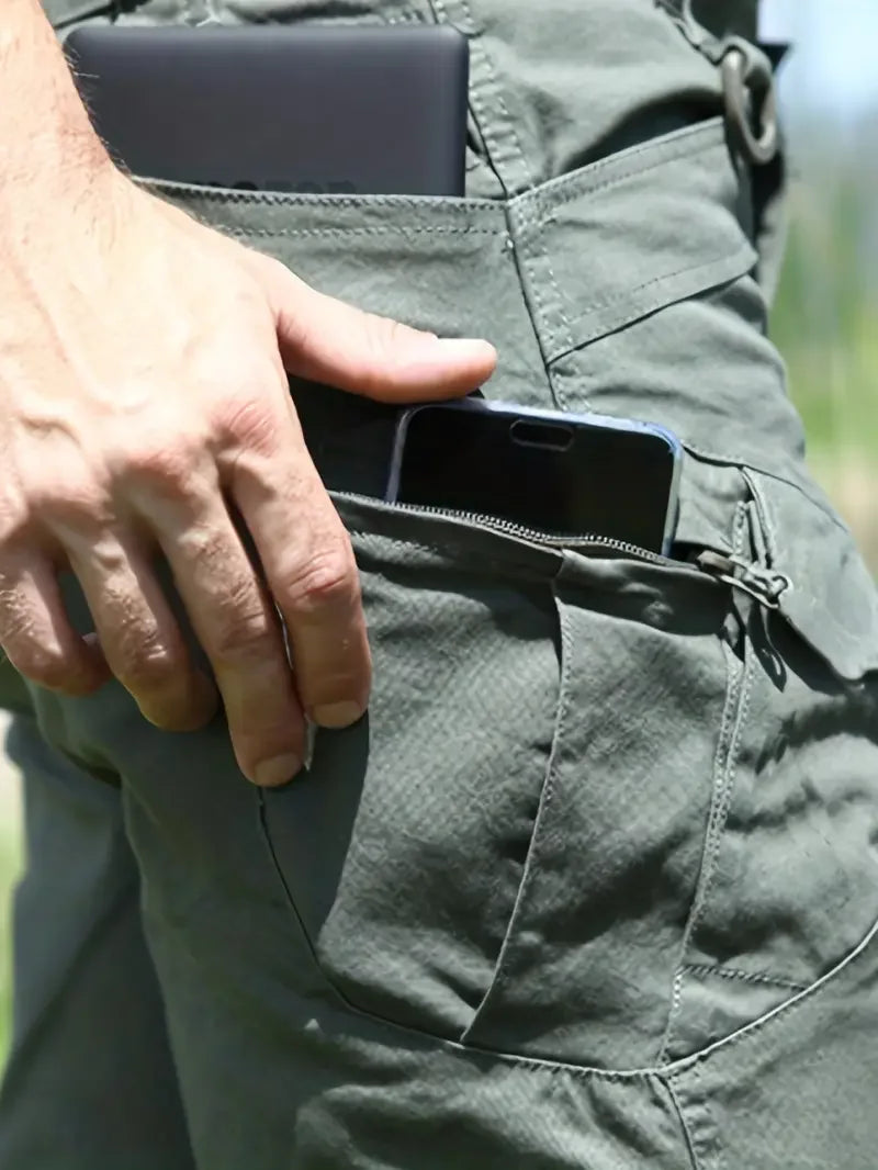 Men's waterproof tactical pants in advanced military fabric